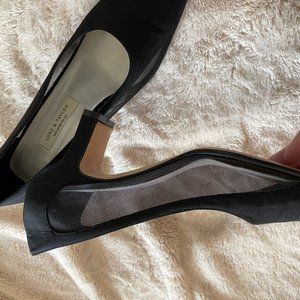 Lord & Taylor Black Pump Sheer Sides Size 9M